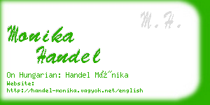 monika handel business card